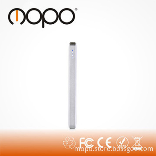portable mobile charger CE FCC,8000mAh external battery